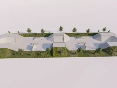 Skatepark-Skate Park PACK 3D model