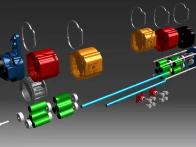 Dry Sump Oil System  3D print model