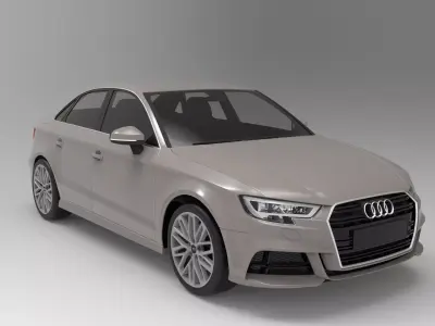 Audi A3 sedan 2017 3D model