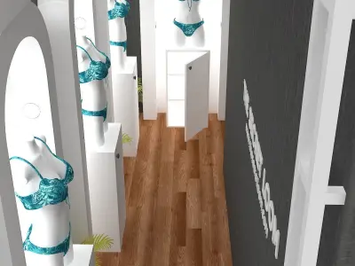 TSL 5X06 Stall Deign For Garment Expo  Low-poly 3D model