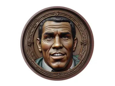 Carlos Tevez Footballer Medallion 3D print model