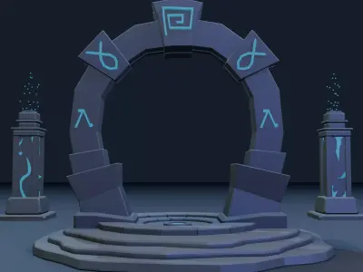 PORTAL Low-poly 3D model