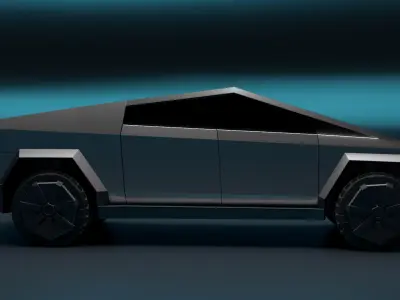 Tesla Cybertruck in Maya 2022 3D model