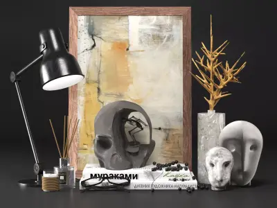 Decorative Furniture - Set 01 Low-poly 3D model