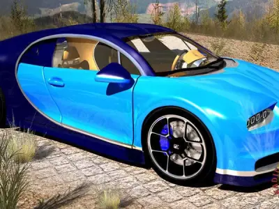 Bugatti Chiron 2017 3D model