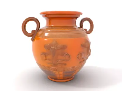 Classic Terracotta Vase model pack Low-poly 3D model
