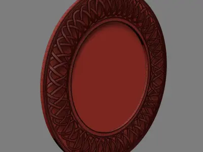 Oval Mirror 3D model