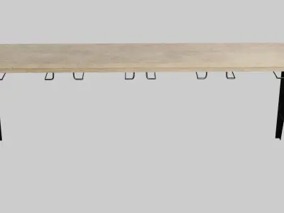 Bar Table-04 Low-poly 3D model