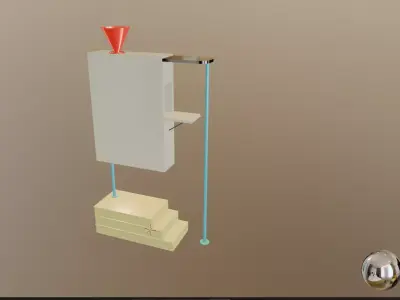  Andrea Branzi Low poly 3d model Low-poly 3D model