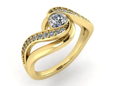  Golden ring 3D model