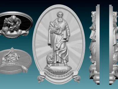 Mark-Marcus-Marcos-Evangelist - CNC   3D print model