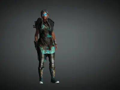 Vallerian 3D Realistic caracter model  Low-poly 3D model