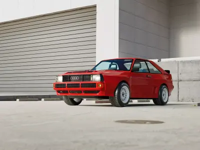 Audi Quattro SWB 3D Model 3D model