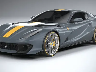 Ferrari 812 Competizione 2021 3D model