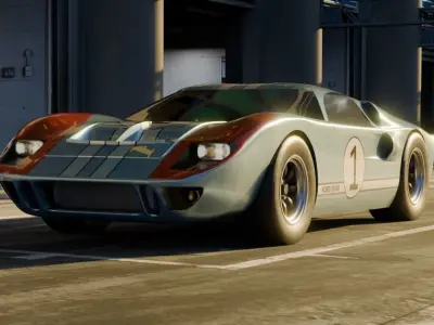 Race car GT 40 MK-II 1966 3D model