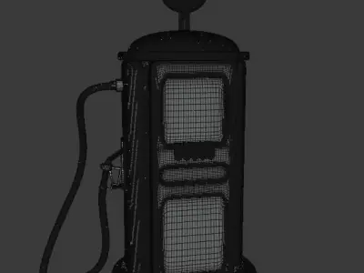 Gas Pump 1950s 3D model purchase