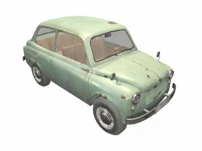 ZAZ 965 Low-poly 3D model