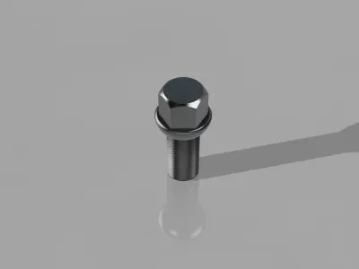 Wheel Bolt 3D model