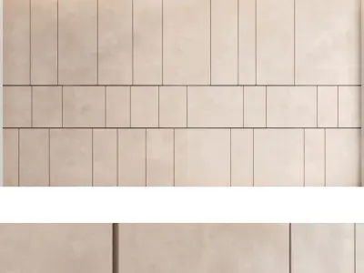 Decorative wall panel set 38 3D model