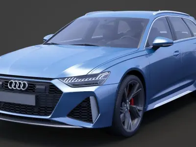 Audi RS6 C8 Avant 2019 3D model