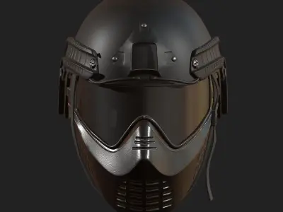 Helmet mask millitary combat soldier armor  Low-poly 3D model purchase