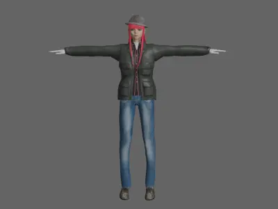 BombCarry UrbanGirl Free low-poly 3D model