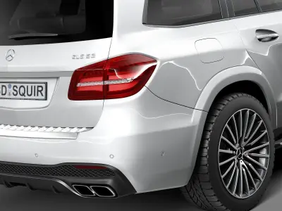 Mercedes-Benz GLS63 AMG 2017 3D model