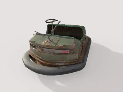 Abandoned Pripyat Bumper Car-Dodgem Car 6  3D model