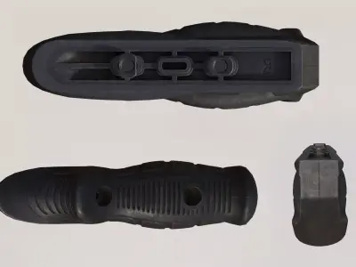 FAB Defense PTK-M Angled Foregrip For Game Low-poly 3D model