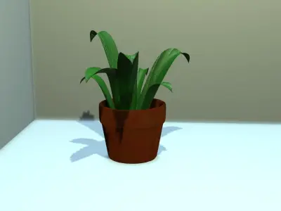 Plant in vase Free 3D model