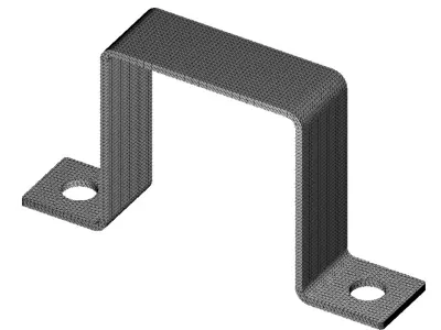 Square Pipe Clamp 3D print model