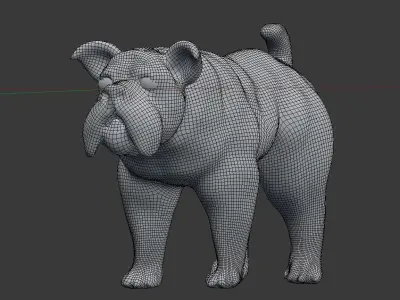 bulldog 3D model