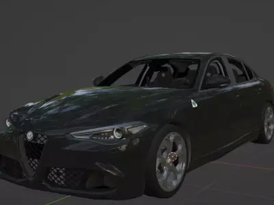 Alfa Romeo Giulia Quadrifoglio Veloce 3D print model