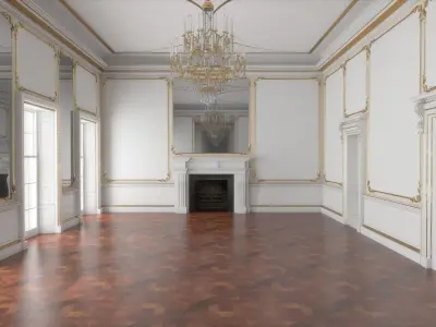Classic Interior Hall  3D model