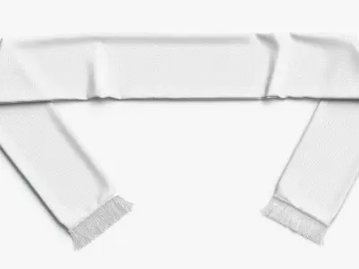 Soccer Scarf Low-poly 3D model