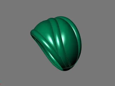 Women Ring Plain Ring Ready STL 3DM Models Womens Rings 3D print model 6