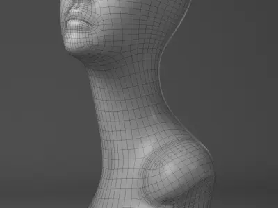 Female Mannequin Bust  3D model