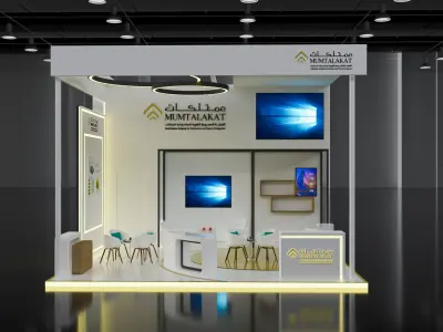 booth 6x6 open 3 side  3D model