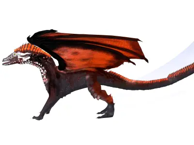 The Crimson Dragon 3D model