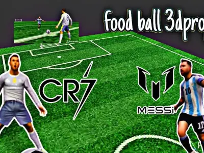 Download 3D Football Model Project  Realistic Soccer Game asset 3D model