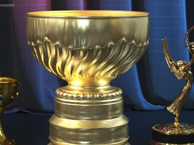 Hockey Cup Trophy 3D model
