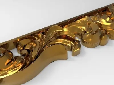 carved frame  3D model get