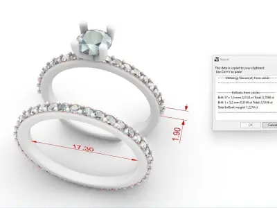 ENGAGEMENT RING FREE 3D PRINT MODEL Free 3D print model