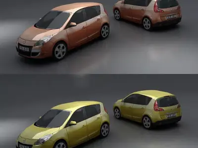 Renault Scenic Low-poly 3D model