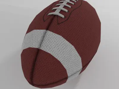 Football American Low-poly 3D model