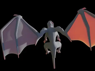 Lowpoly Dragon Low-poly 3D model