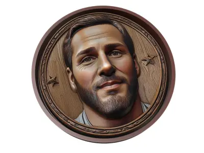 Gonzalo Higuain Footballer Medallion 3D print model