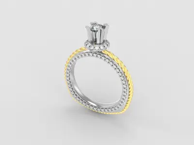 Fashion women Ring  BY ETERNO TESORO 3dm and stl formats 3D print model