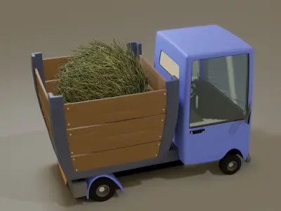 Cartoon truck 3D model