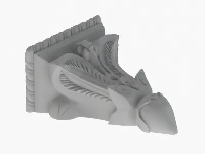 Scroll Corbel 37 3D model